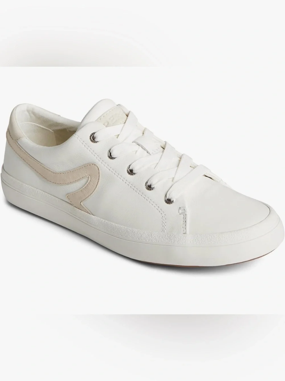 Sperry Sandy LTT Women's Size 6 White Leather Sneakers Lace Up BNIB